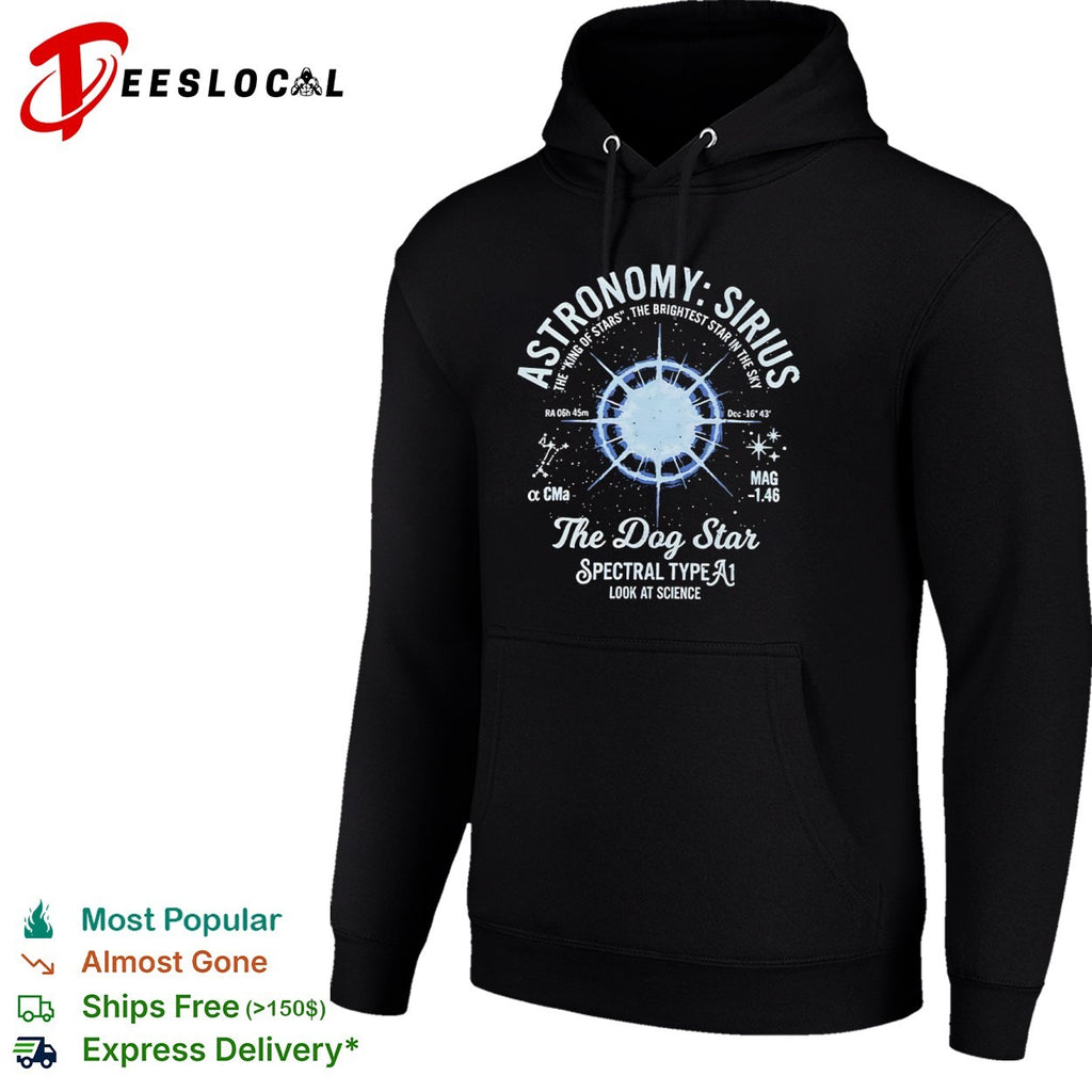 Space diagram astronomy Sirius the dog star shirt