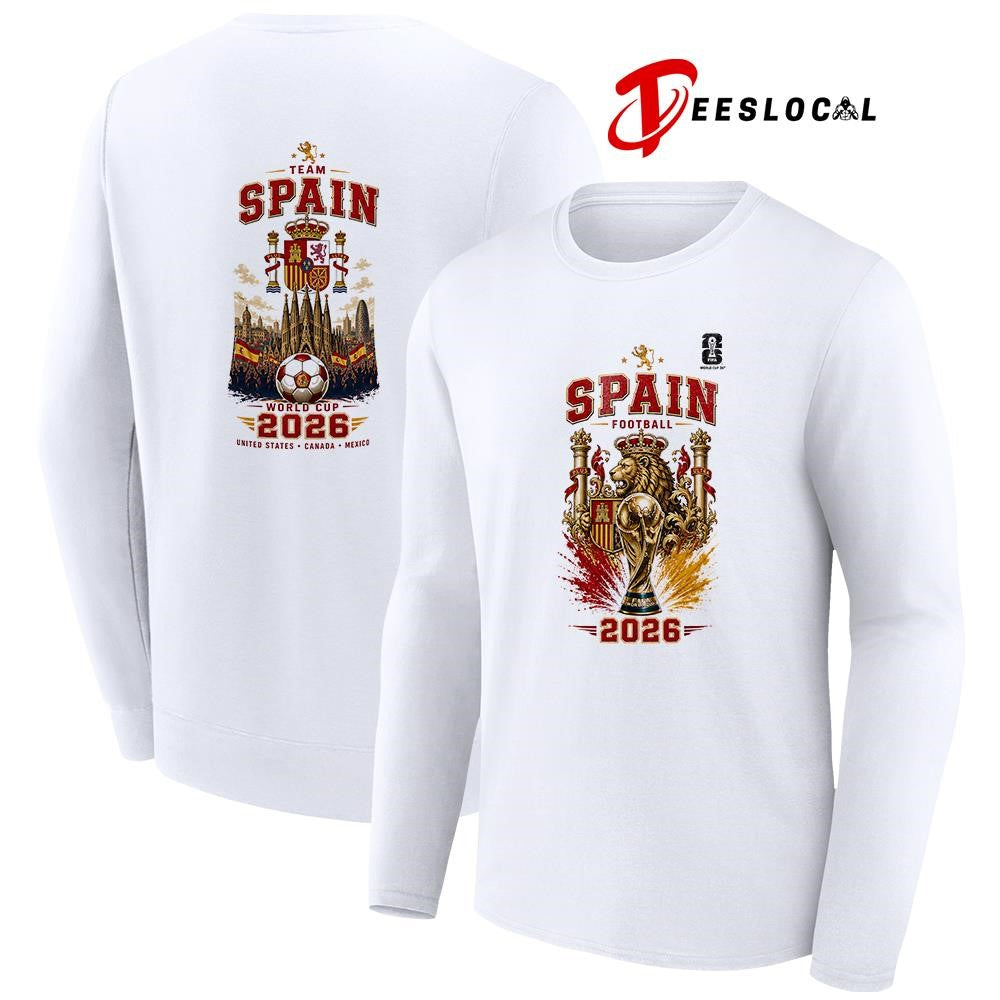 Spain World Cup trophy graphic shirt