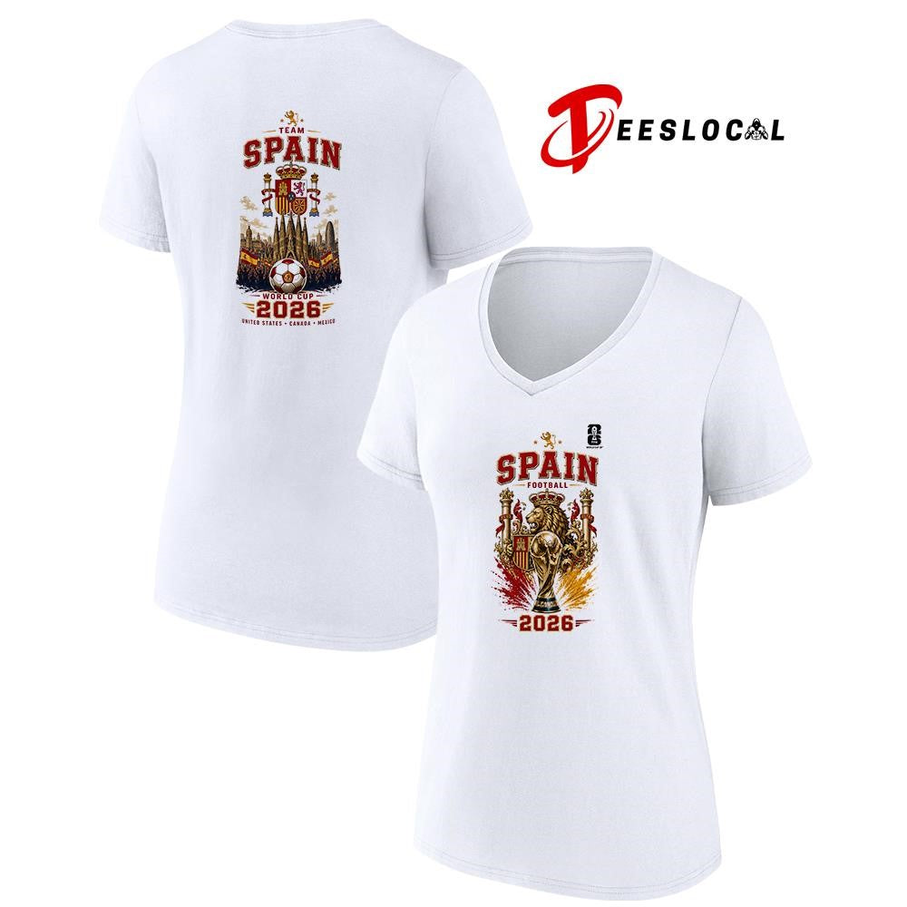 Spain World Cup trophy graphic shirt