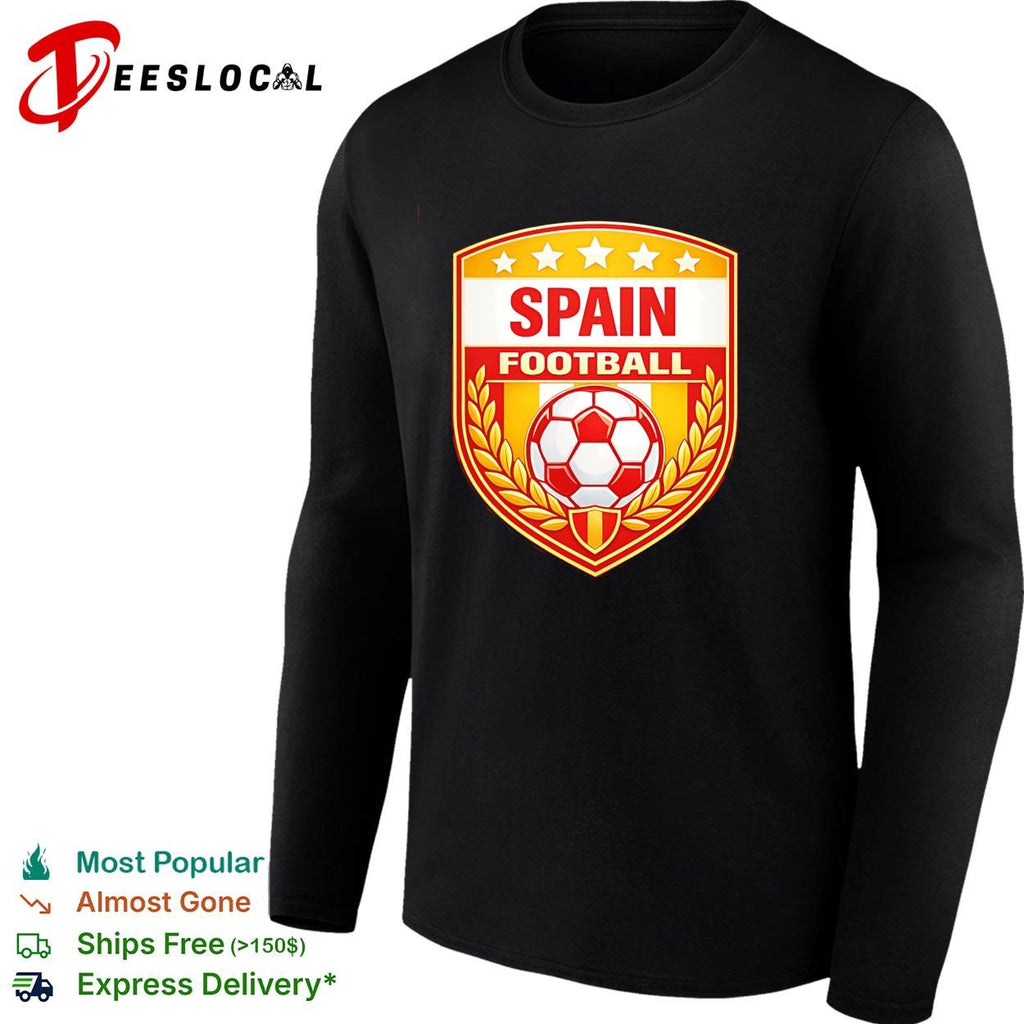 Spain national team soccer shield football shirt