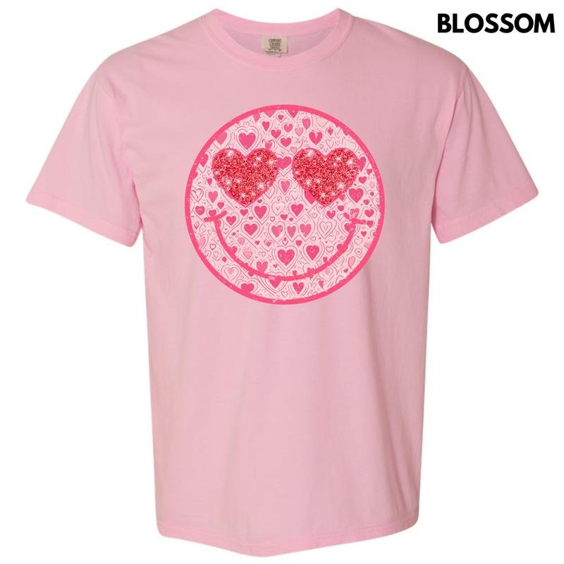 Sparkle Heart Happy Face Comfort Colors T-Shirt 'NLB' Hoodie, Sweatshirt | CiraTrend.com