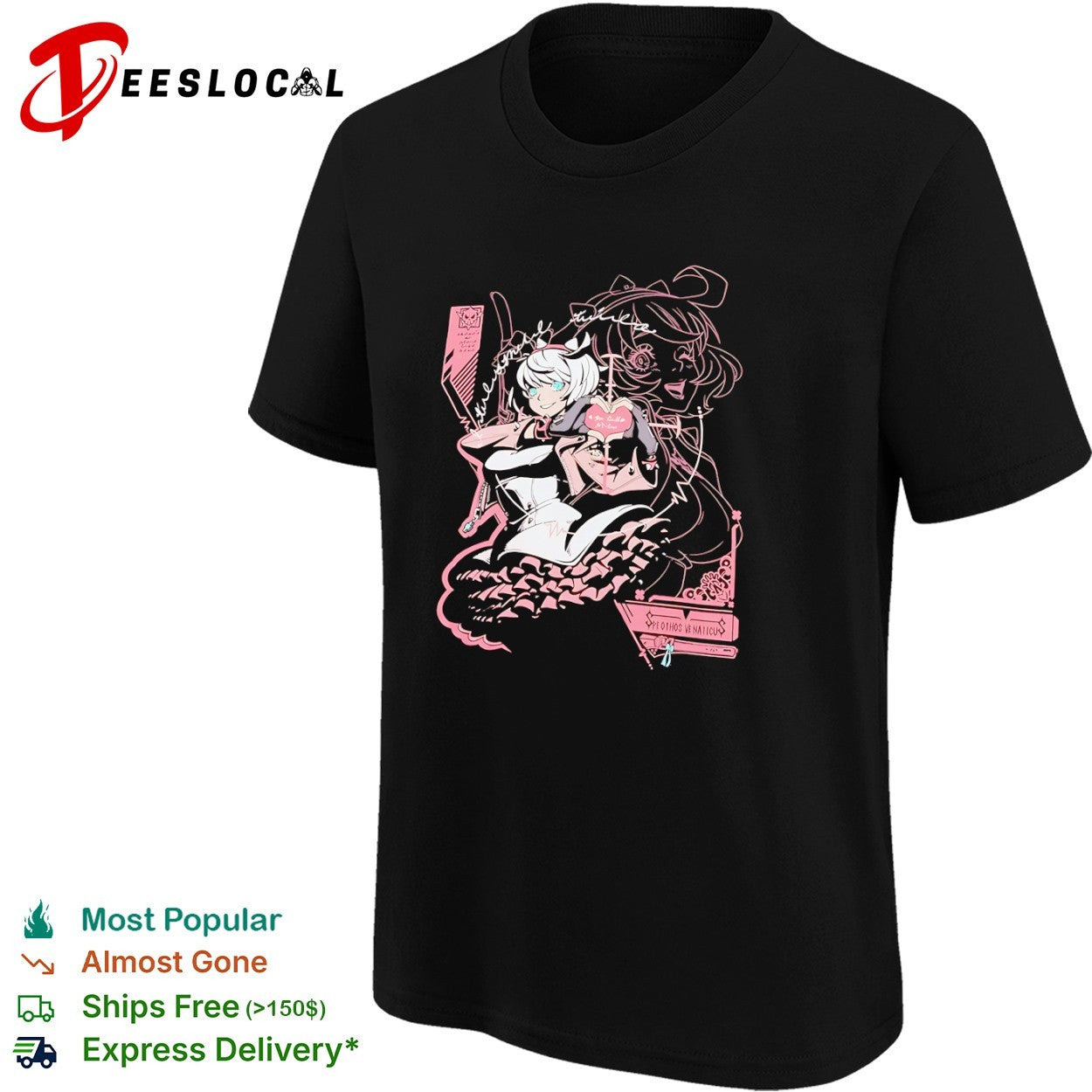 Speothos Venaticus anime girl heart shirt