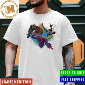 Spider-Man Across The Spider-Verse Spider-Man 2099 Scarlet Spider Cyborg Spider Merch Merchandise Premium T-Shirt