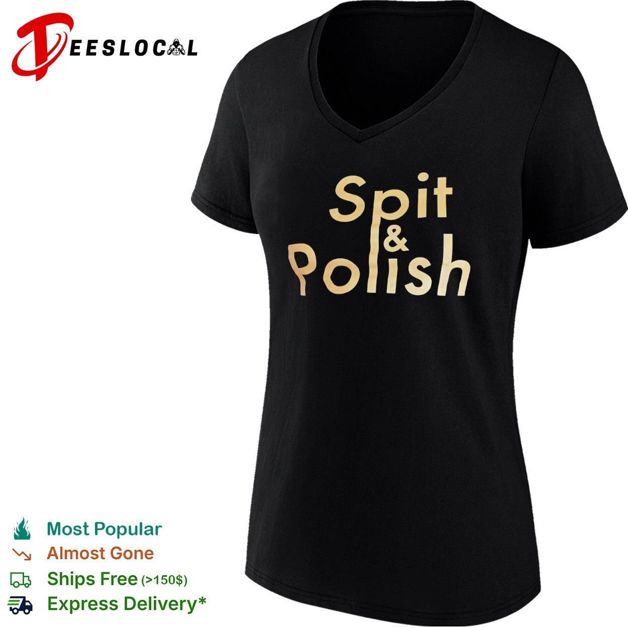 Spit and Polish gold shirt