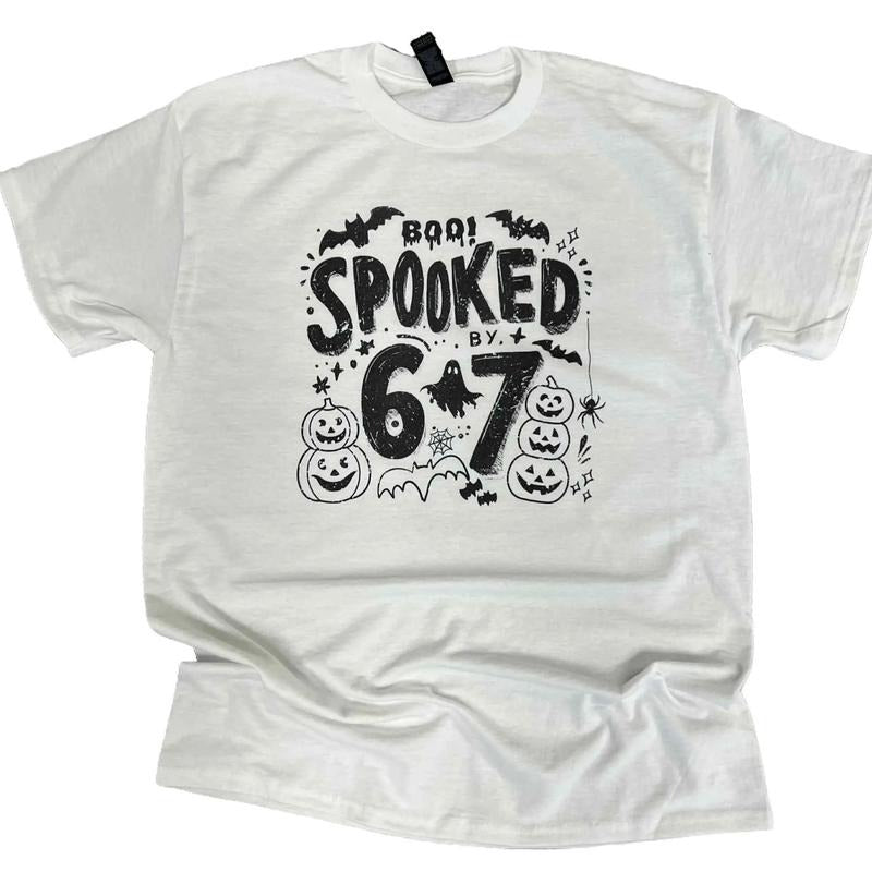 Spooked By 6 7 - Funny Halloween Tshirt Hoodie, Sweatshirt | CiraTrend.com