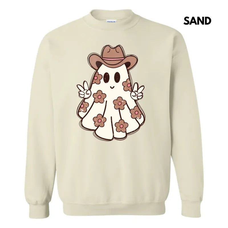 Spooky Cowgirl Ghost Sweatshirt 'NLB' T-Shirts, Hoodie | CiraTrend.com