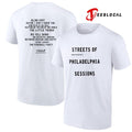 Springsteen streets of Philadelphia sessions tracklist text shirt