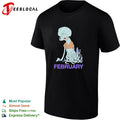 Squidward February Birthday meatcanyon style distorted cartoon shirt