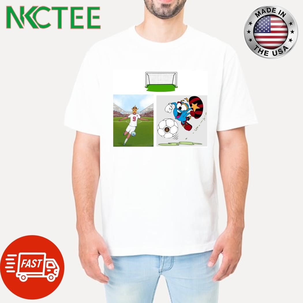 St. Louis City VS Atlanta United MLS 2024 mascot cartoon soccer shirt