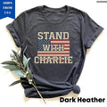 Stand With Charlie Kirk Shirt, Free Speech Support, Vintage Political Conservative Statement, America Freedom , Global...