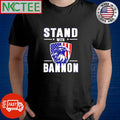 Stand with Bannon Eagle US flag badge shirt (1)