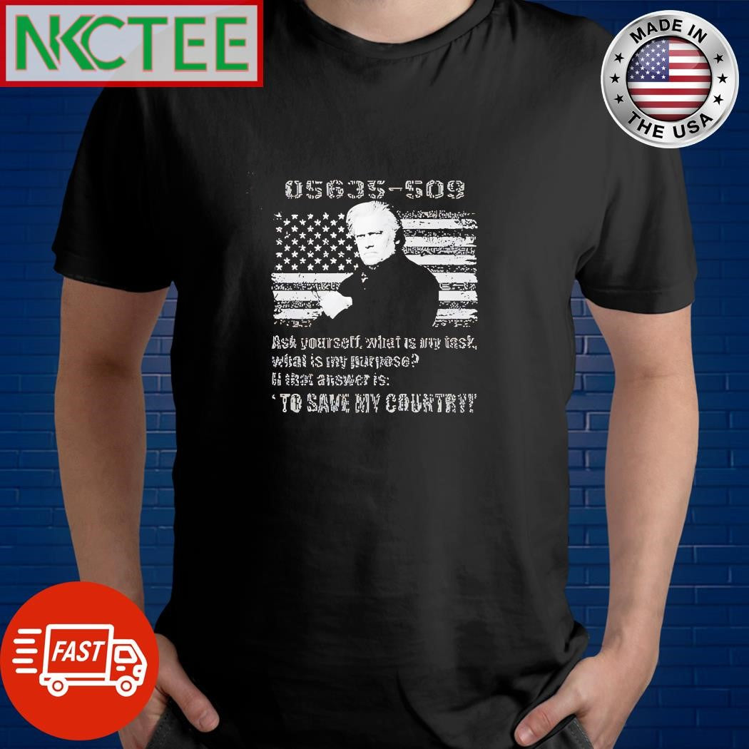 Stand with Steve Bannon 05635-509 to save my country shirt