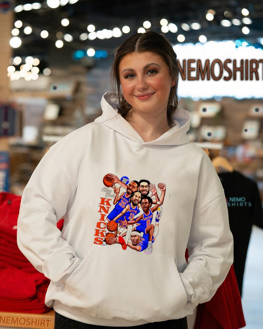 Starting Five New York Knicks caricature 2026 players shirt