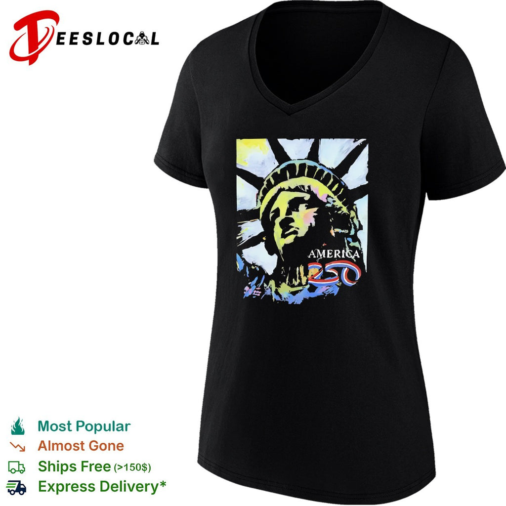 Statue of Liberty America 250 patriotic national monument celebration art shirt