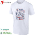 Statue of Liberty holding torch pledge allegiance to your hands your team your vibes shirt