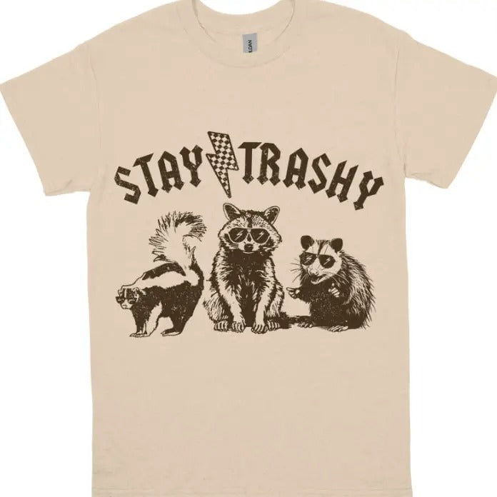 Stay Trashy T-shirt, Funny Stay Trashy Raccoons Opossums Squad Team Trash shirt, gift for her, gift for him, Trendy shirt...