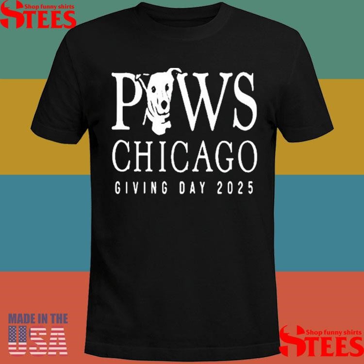 Stella Blue X Paws Chicago Giving Day 2025 T-shirt