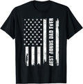 Stepdad T Shirt, Gifts For Stepdad, Best Bonus Dad Ever USA Flag Adoptive Father Stepdad Daddy T-Shirt Menswear, Father's...