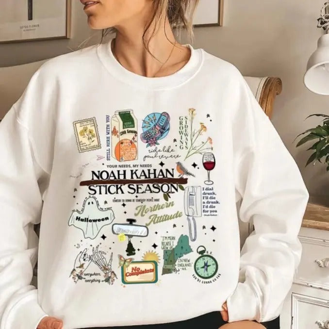 Stick Season sweatshirt We'll All Be Here Forever World Tour 2024 T-Shirts, Hoodie | CiraTrend.com