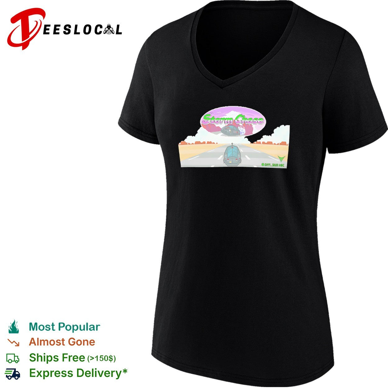 Storm Chase Pixel Art Retro 2011 2023 NSC Video Game Shirt