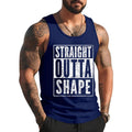 Straight Outta Shape Humor Fitness Funny Pun Workout Unisex Tank Top, Cotton, Size S-3XL T-Shirts, Hoodie, Sweatshirt