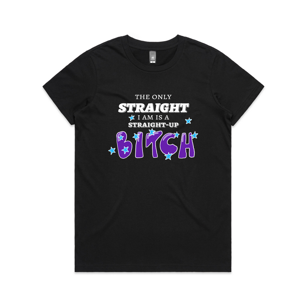 Straight-Up Bitch Tee Hoodie, Sweatshirt | CiraTrend.com (Image 3)