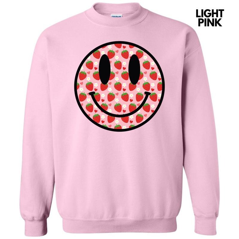 Strawberry Happy Face Sweatshirt 'NLB' T-Shirts, Hoodie | CiraTrend.com