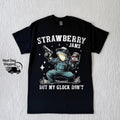Strawberry Jams But My G Don't Tshirt, Vintage 90s Meme Shirt, Washed Frog Shirt, Strawberry Cotton Top Tshirt Casual...