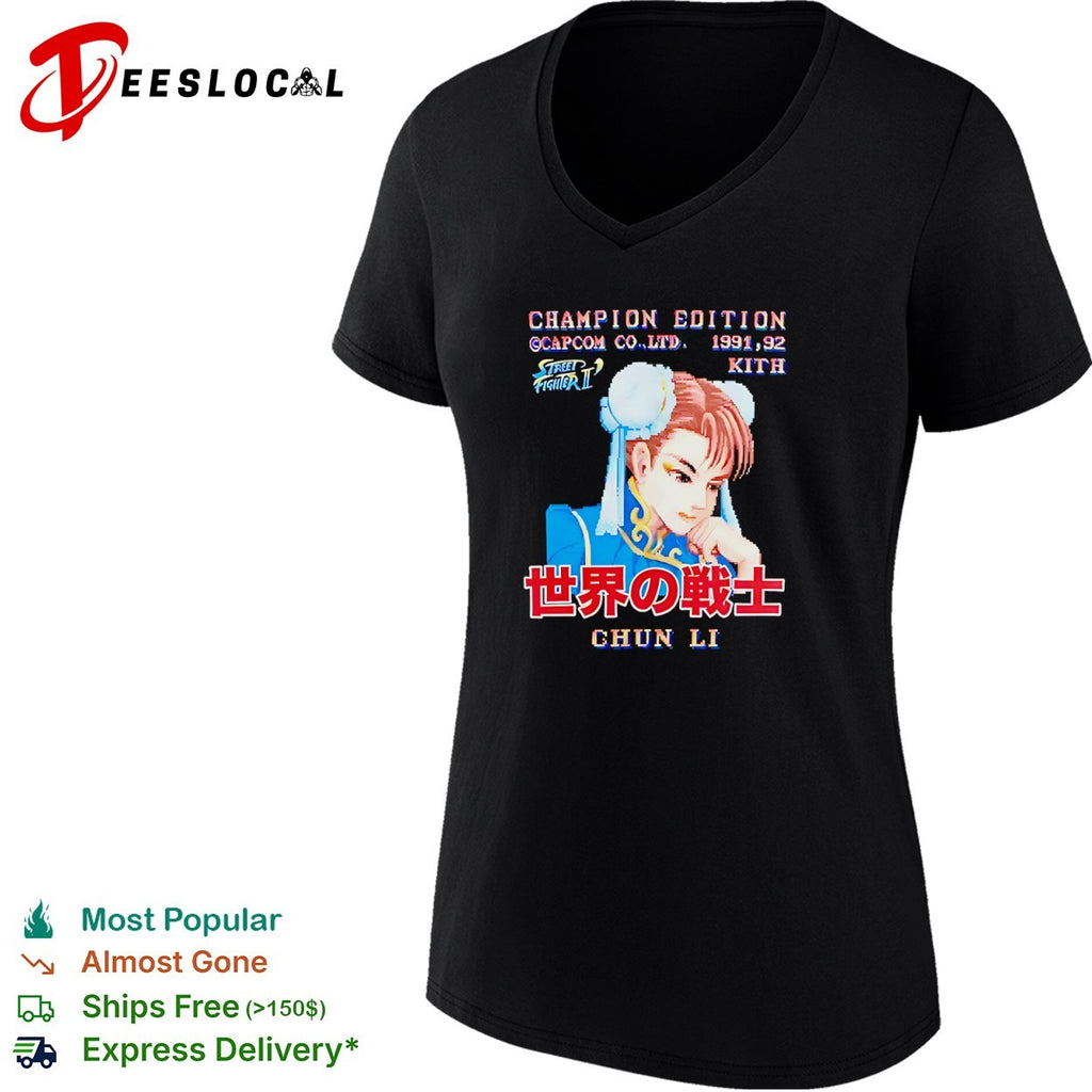 Street Fighter II Chun-Li Kith champion edition shirt