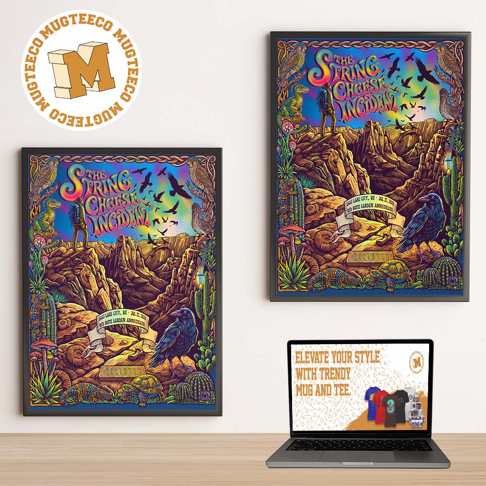 String Cheese Incident Salt Lake City UT Event Poster At Red Butte Garden Amphitheatre On July 22 2026 Home Decor Poster Canvas