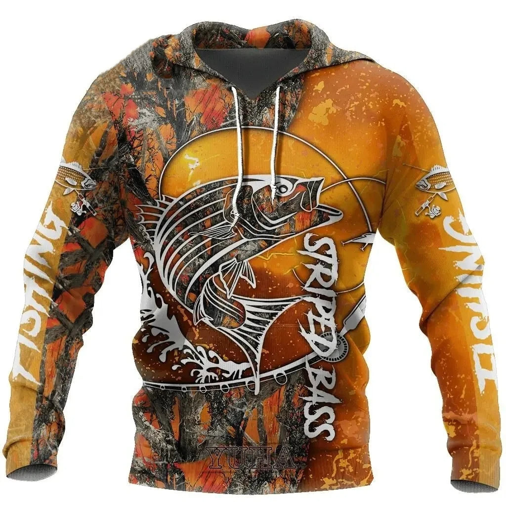 Striped Bass Fishing Hoodie