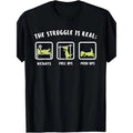 Struggle is a real Dinosaur Gym fan T-shirt Made in USA Hoodie, Sweatshirt | CiraTrend.com