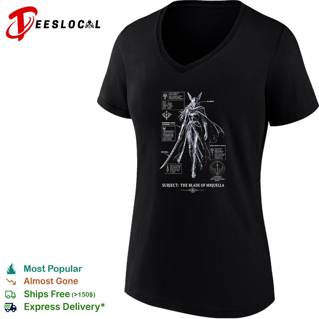 Subject the blade of Miquella schematic shirt