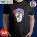 Sugar Skulls wear Texas Rangers hat shirt