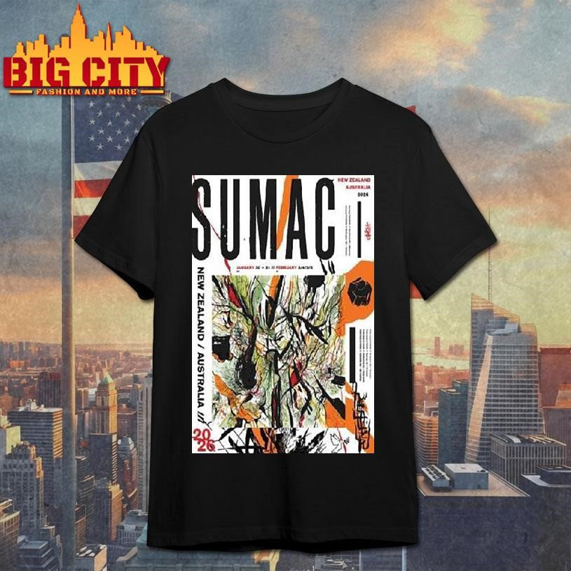 Sumac Band New Zealand And Australia Tour 2026 Shirt