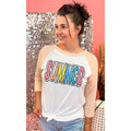 Summer Adult Graphic Natural-Peach Raglan T-Shirts, Hoodie, Sweatshirt | CiraTrend.com