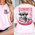 Summer Cow Vibes 2 Sided Shirt, Summer Shirt Full Color Full Size for Men and Women Top, Menswear Classic Collar Shirt,...