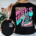 Summer Vibes Shirt, Beach Vibes Shirt, Spooky Summer Skeleton  tshirt  for girls Hoodie, Sweatshirt | CiraTrend.com