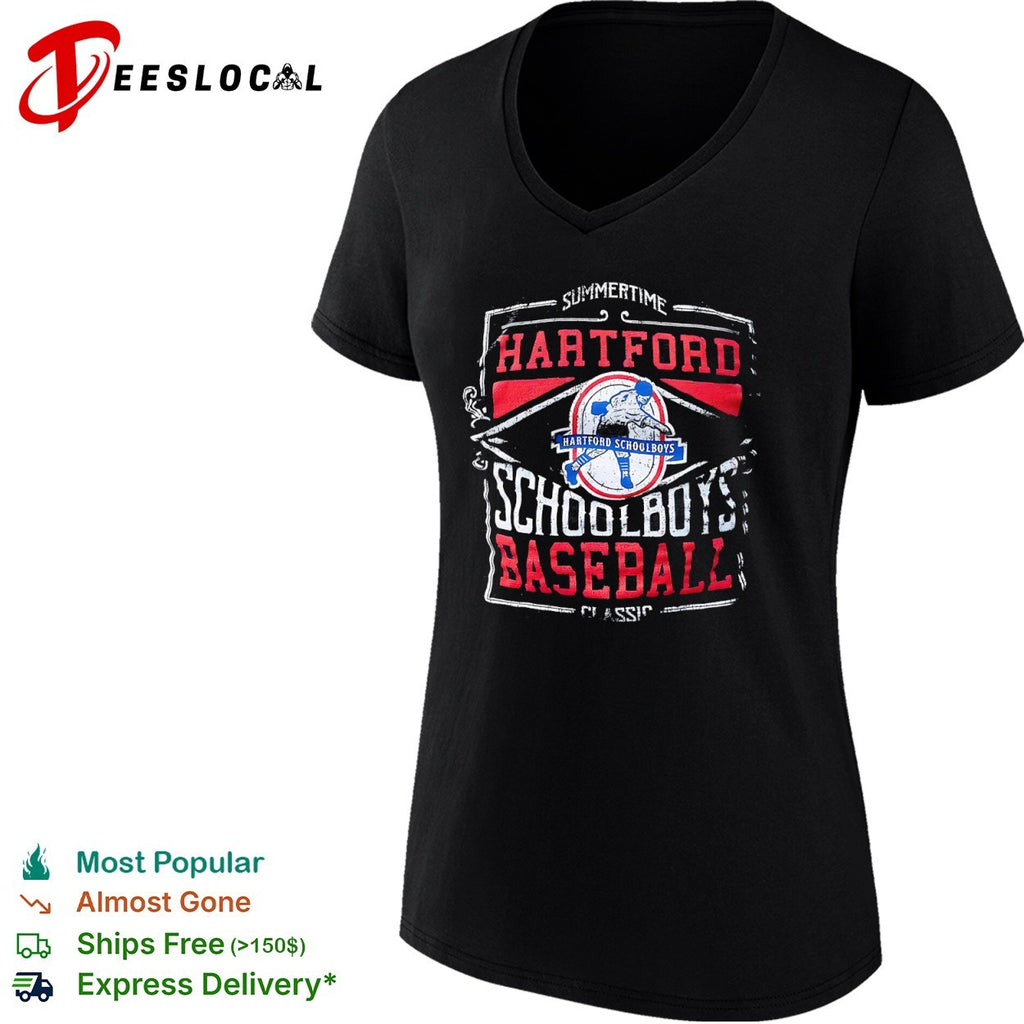 Summertime Hartford Schoolboys Baseball Classic Hartford Schoolboys logo team shirt
