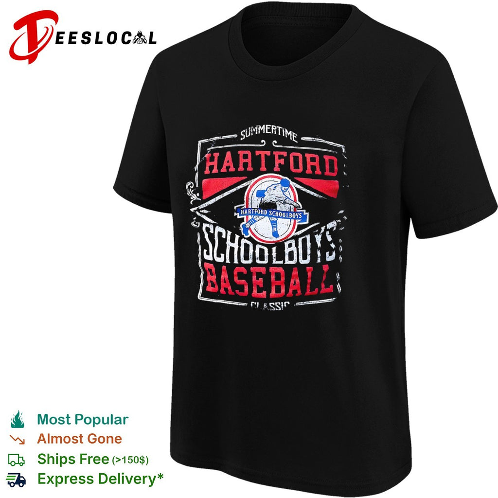 Summertime Hartford Schoolboys Baseball Classic Hartford Schoolboys logo team shirt