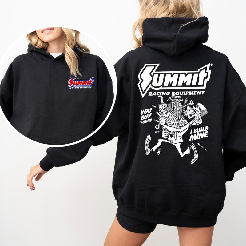 Summit Racing Equipment Summer Hoodie, Automotive Gear for Car Enthusiasts, Heavyweight Cotton Hoodie, Gift For Him, For Her cute  graphic  hoodies