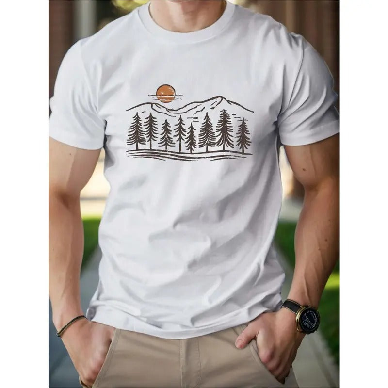 Sun Mountains Woods Men's cotton T-shirt Comfort Edition Made in USA Hoodie, Sweatshirt | CiraTrend.com