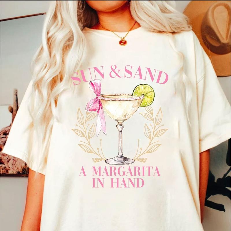 Sun Sand Margarita In Hand Social Club Cocktail Tequila Social Club Girls Club Bachelorette Trendy Shirt Summer  T-shirt, sweater and Hoodie