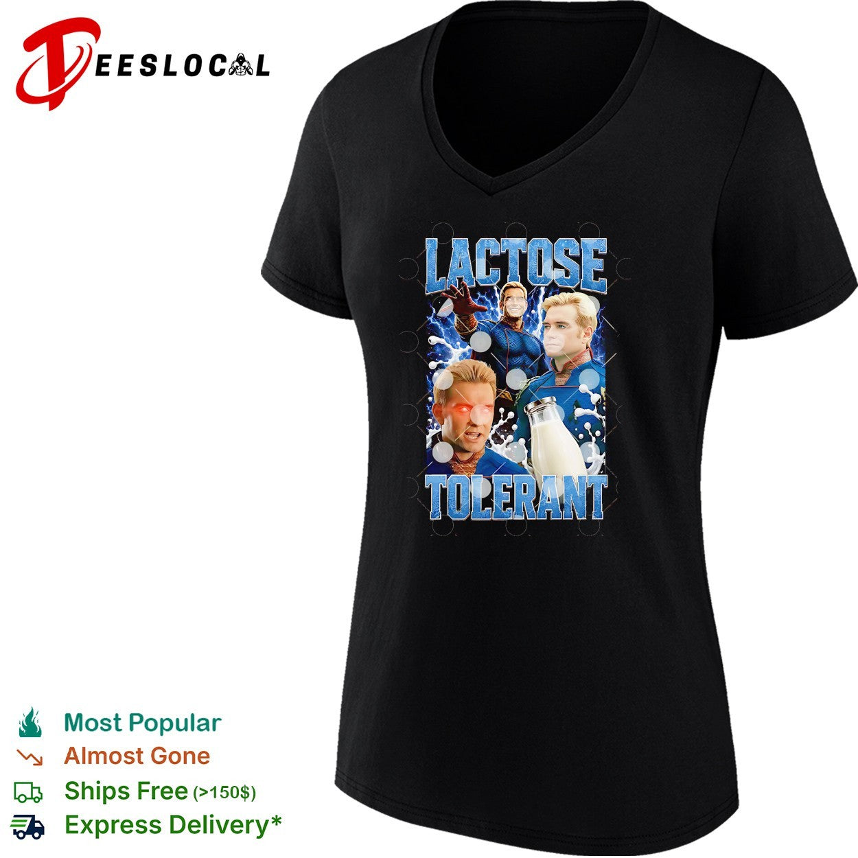 Superhero parody lactose tolerant milk shirt
