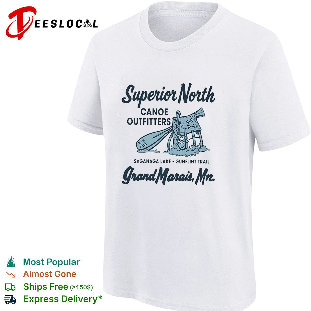 Superior North Canoe Outfitters Saganaga Lake Grand Marais shirt