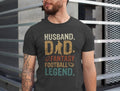 Husband Dad Football Legend Shirt Fathers Day Shirt//T shirt/Hoodie/Sweater Football Dad Tshirt Father's Day Gift Shirt...