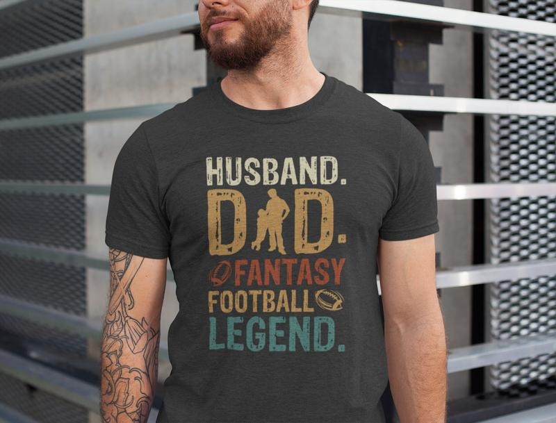 Husband Dad Football Legend Shirt Fathers Day Shirt//T shirt/Hoodie/Sweater Football Dad Tshirt Father's Day Gift Shirt...