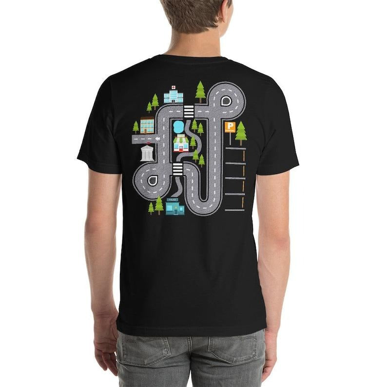 Cars on Daddy's Back, Funny Fathers Day Shirt/T-shirt/Hoodie/Sweater, Car Play Shirt, Papa Gifts, Father Son, Daddy Car...
