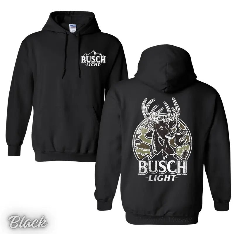 Vintage Hunting Busch Light 2024 Can Camo Shirt/Hoodie/Sweatshirt, Retro Crewneck, Cotton, Menswear Tops | CiraTrend.com