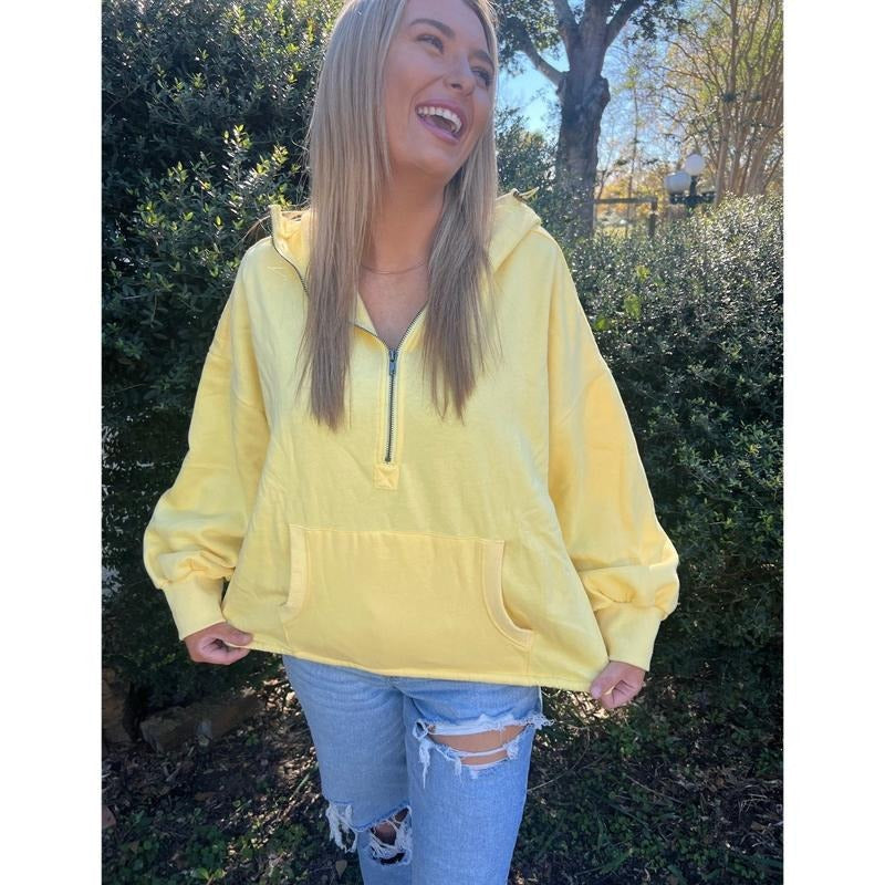 Sweet like Honey Yellow quarter zip hoodie T-Shirts, Sweatshirt | CiraTrend.com